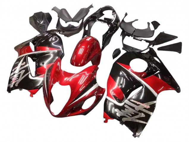 Descuento Carenados Moto Suzuki GSXR 1300 Hayabusa 1996-2007 - Rojo Negro Brillante Hayabusa