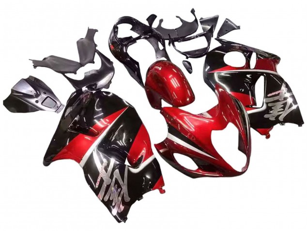 Descuento Carenados Moto Suzuki GSXR 1300 Hayabusa 1996-2007 - Rojo Negro Brillante Hayabusa