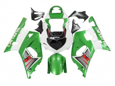 Descuento Carenados Moto Suzuki GSXR 600 / GSXR 750 2001-2003 - Blanco Verde Plata Rojo Negro