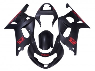 Descuento Carenados Moto Suzuki GSXR 600 / GSXR 750 2001-2003 - Negro Mate Rojo