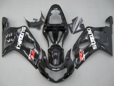 Descuento Carenados Moto Suzuki GSXR 600 / GSXR 750 2001-2003 - Negro Brillante Rojo Blanco