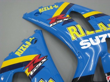 Descuento Carenados Moto Suzuki GSXR 600 / GSXR 750 2001-2003 - Azul Amarillo Negro Motul Rizla