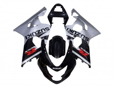 Descuento Carenados Moto Suzuki GSXR 600 / GSXR 750 2001-2003 - Plata Negro Brillante Rojo