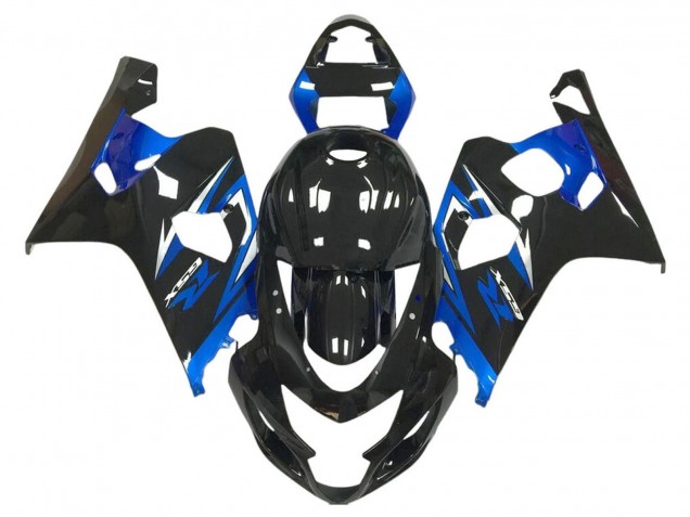 Descuento Carenados Moto Suzuki GSXR 600 / GSXR 750 2004-2005 - Negro Brillante Azul