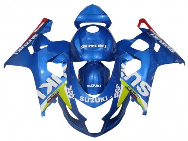 Descuento Carenados Moto Suzuki GSXR 600 / GSXR 750 2004-2005 - Azul Verde Rojo Motul