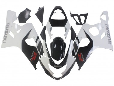 Descuento Carenados Moto Suzuki GSXR 600 / GSXR 750 2004-2005 - Blanco Negro Rojo