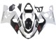 Descuento Carenados Moto Suzuki GSXR 600 / GSXR 750 2004-2005 - Blanco Negro Rojo