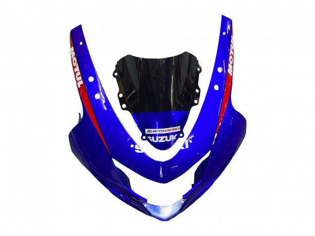 Descuento Carenados Moto Suzuki GSXR 600 / GSXR 750 2004-2005 - Azul Rojo Negro Motul Dunlop