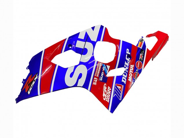Descuento Carenados Moto Suzuki GSXR 600 / GSXR 750 2004-2005 - Azul Rojo Negro Motul Dunlop