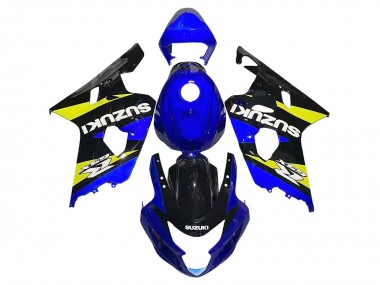 Descuento Carenados Moto Suzuki GSXR 600 / GSXR 750 2004-2005 - Azul Amarillo Negro