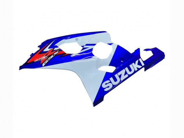 Descuento Carenado Moto Suzuki GSXR 600 / GSXR 750 2004-2005 - Blanco Azul Rojo