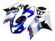 Descuento Carenado Moto Suzuki GSXR 600 / GSXR 750 2004-2005 - Blanco Azul Negro Rojo
