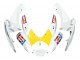 Descuento Carenados Moto Suzuki GSXR 600 / GSXR 750 2006-2007 - Blanco Rojo Amarillo Motul