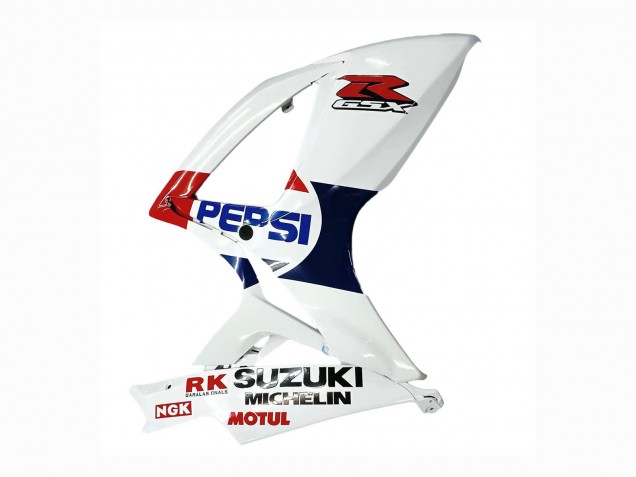 Descuento Carenados Moto Suzuki GSXR 600 / GSXR 750 2006-2007 - Blanco Rojo Amarillo Motul