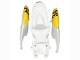 Descuento Carenados Moto Suzuki GSXR 600 / GSXR 750 2006-2007 - Blanco Rojo Amarillo Motul