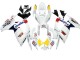 Descuento Carenados Moto Suzuki GSXR 600 / GSXR 750 2006-2007 - Blanco Rojo Amarillo Motul