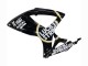 Descuento Carenados Moto Suzuki GSXR 600 / GSXR 750 2006-2007 - Negro Brillante Blanco Motul Lucky Strike