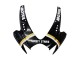 Descuento Carenados Moto Suzuki GSXR 600 / GSXR 750 2006-2007 - Negro Brillante Blanco Motul Lucky Strike