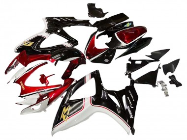 Descuento Carenados Moto Suzuki GSXR 600 / GSXR 750 2006-2007 - Rojo Blanco Negro Amarillo