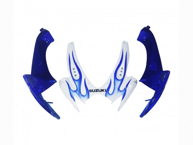 Descuento Carenados Moto Suzuki GSXR 600 / GSXR 750 2006-2007 - Blanco Azul Llama
