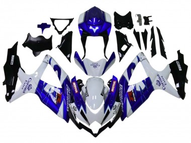 Descuento Carenados Moto Suzuki GSXR 600 / GSXR 750 2008-2010 - Blanco Azul Negro Mate Rojo Motul
