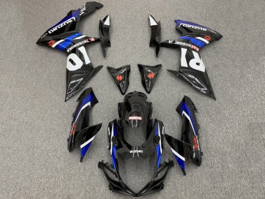 Descuento Carenados Moto Suzuki GSXR 600 / GSXR 750 2008-2010 - Negro Brillante Blanco Azul Rojo