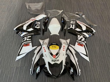 Descuento Carenados Moto Suzuki GSXR 600 / GSXR 750 2008-2010 - Blanco Amarillo Negro Tyco