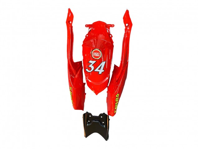 Descuento Carenados Moto Suzuki GSXR 600 / GSXR 750 2008-2010 - Blanco Rojo Motul Lucky Strike