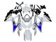Descuento Carenados Moto Suzuki GSXR 600 / GSXR 750 2008-2010 - Blanco Plata Azul Negro