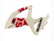 Descuento Carenados Moto Suzuki GSXR 600 / GSXR 750 2008-2010 - Crema Blanco Rojo Negro