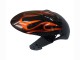 Descuento Carenados Moto Suzuki GSXR 600 / GSXR 750 2008-2010 - Negro Brillante Naranja Llama