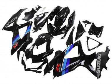 Descuento Carenados Moto Suzuki GSXR 600 / GSXR 750 2008-2010 - Negro Brillante Azul