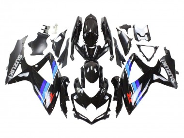 Descuento Carenados Moto Suzuki GSXR 600 / GSXR 750 2008-2010 - Negro Brillante Azul