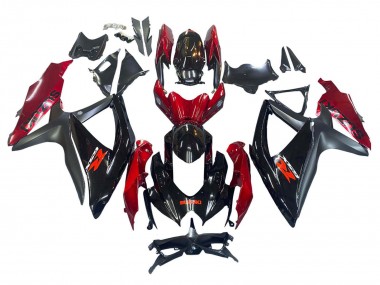 Descuento Carenado Moto Suzuki GSXR 600 / GSXR 750 2008-2010 - Rojo Negro Brillante