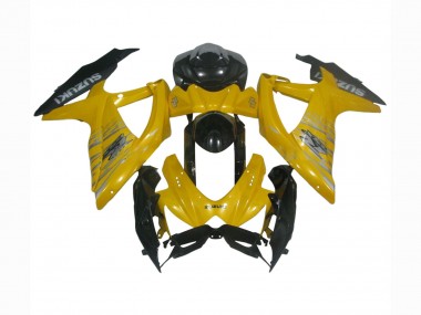 Descuento Carenados Moto Suzuki GSXR 600 / GSXR 750 2008-2010 - Amarillo Negro Brillante