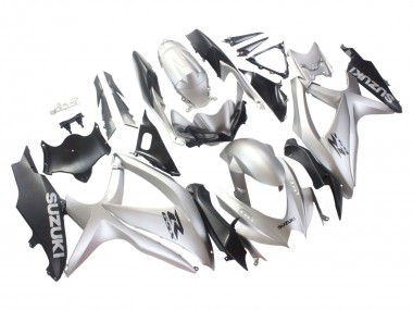 Descuento Carenados Moto Suzuki GSXR 600 / GSXR 750 2008-2010 - Plata Negro Mate