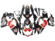 Descuento Carenados Moto Suzuki GSXR 600 / GSXR 750 2008-2010 - Negro Brillante Rojo Blanco Motul Lucky Strike