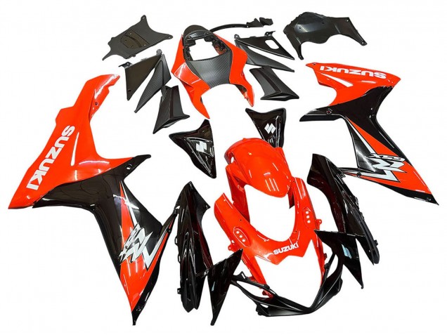 Descuento Kits Carenados Moto Suzuki GSXR 600 / GSXR 750 2011-2024 - Rojo Negro Brillante