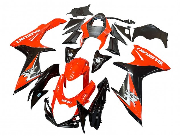 Descuento Kits Carenados Moto Suzuki GSXR 600 / GSXR 750 2011-2024 - Rojo Negro Brillante