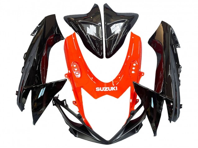 Descuento Kits Carenados Moto Suzuki GSXR 600 / GSXR 750 2011-2024 - Rojo Negro Brillante