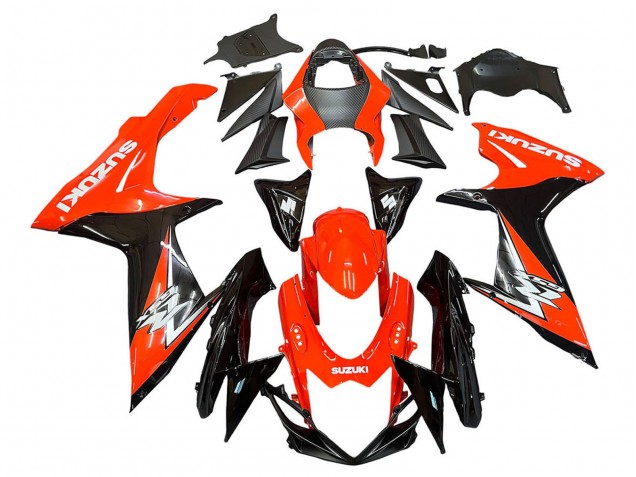 Descuento Kits Carenados Moto Suzuki GSXR 600 / GSXR 750 2011-2024 - Rojo Negro Brillante