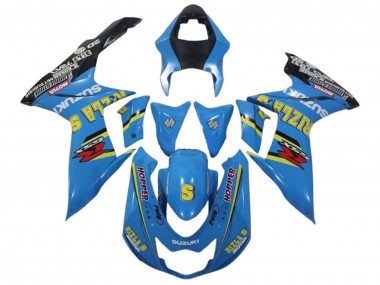Descuento Carenados Moto Suzuki GSXR 600 / GSXR 750 2011-2024 - Azul Amarillo Negro Rizla