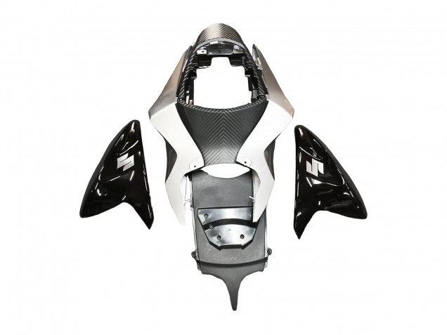 Descuento Carenado Moto Suzuki GSXR 600 / GSXR 750 2011-2024 - Negro Brillante Plata