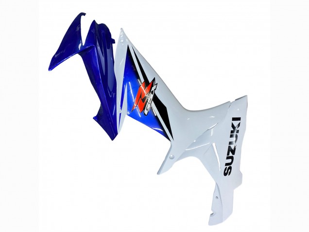 Descuento Carenado Moto Suzuki GSXR 600 / GSXR 750 2011-2024 - Blanco Azul Rojo