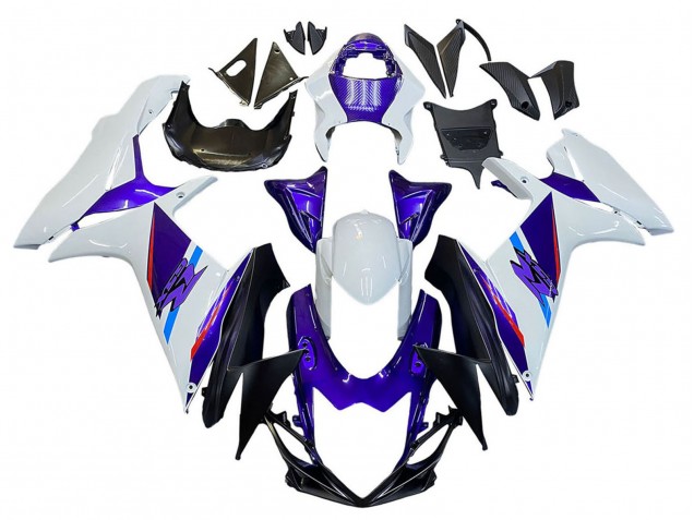 Descuento Carenados Moto Suzuki GSXR 600 / GSXR 750 2011-2024 - Azul Púrpura Blanco