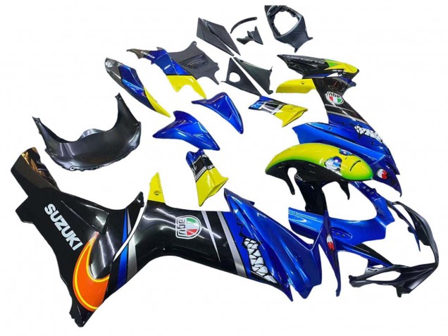 Descuento Carenados Moto Suzuki GSXR 600 / GSXR 750 2011-2024 - Azul Amarillo