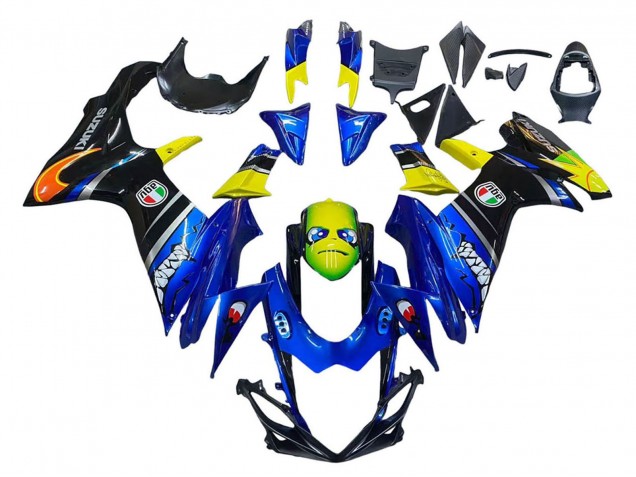 Descuento Carenados Moto Suzuki GSXR 600 / GSXR 750 2011-2024 - Azul Amarillo