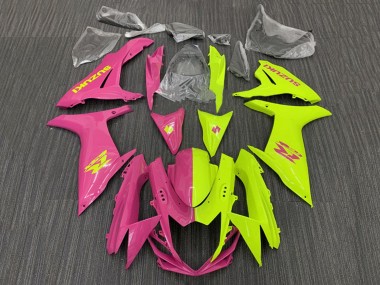 Descuento Carenados Moto Suzuki GSXR 600 / GSXR 750 2011-2024 - Rosa Amarillo Dividir