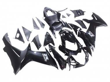 Descuento Carenados Moto Suzuki GSXR 600 / GSXR 750 2011-2024 - Negro Brillante Negro Mate Blanco Calcomanía