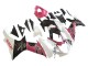 Descuento Carenados Moto Suzuki GSXR 600 / GSXR 750 2011-2024 - Blanco Rosa Negro Corona